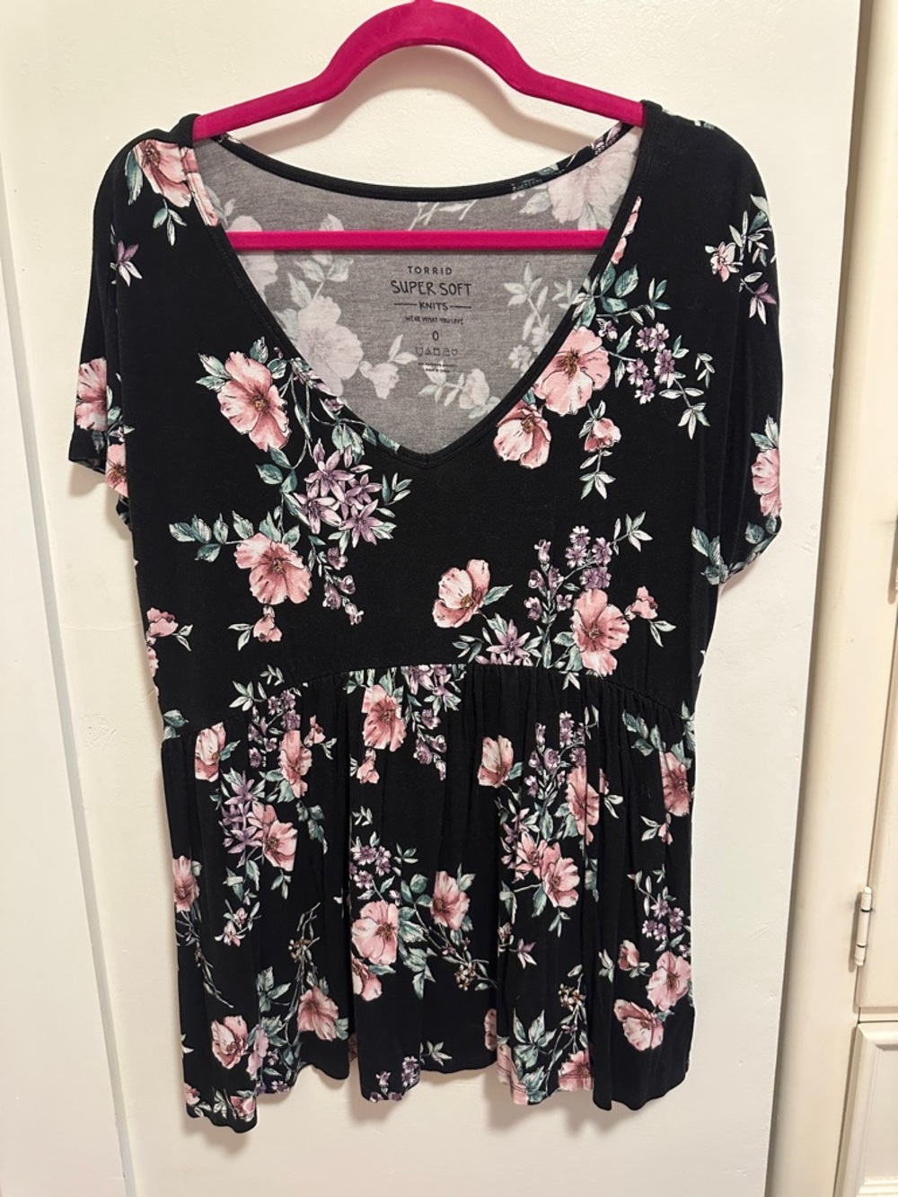 Torrid Floral Babydoll Top
